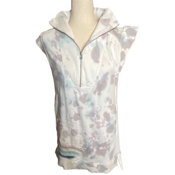 NWT Daily Practice by Anthropologie Embroidered Sleeveless Tunic Sweatsh… - Picture 7 of 13